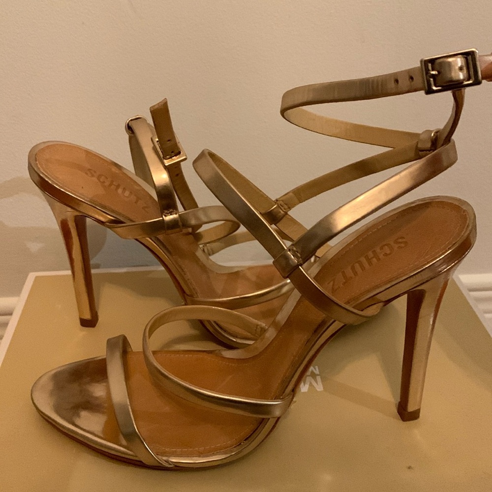 Schutz  strappy heels - size 8.5 but fit closer to a size 8. Worn twice.